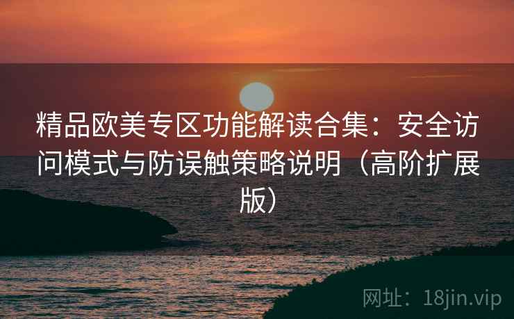 精品欧美专区功能解读合集：安全访问模式与防误触策略说明（高阶扩展版）