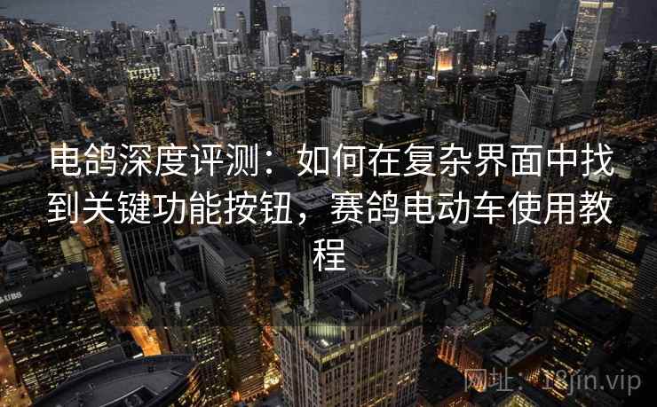 电鸽深度评测：如何在复杂界面中找到关键功能按钮，赛鸽电动车使用教程