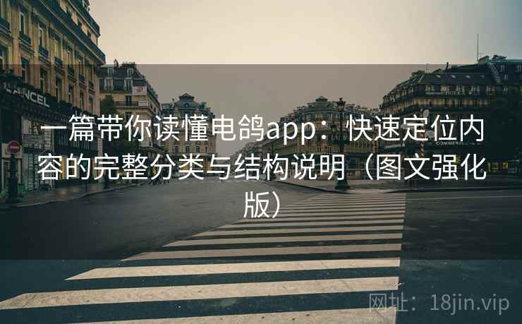 一篇带你读懂电鸽app：快速定位内容的完整分类与结构说明（图文强化版）