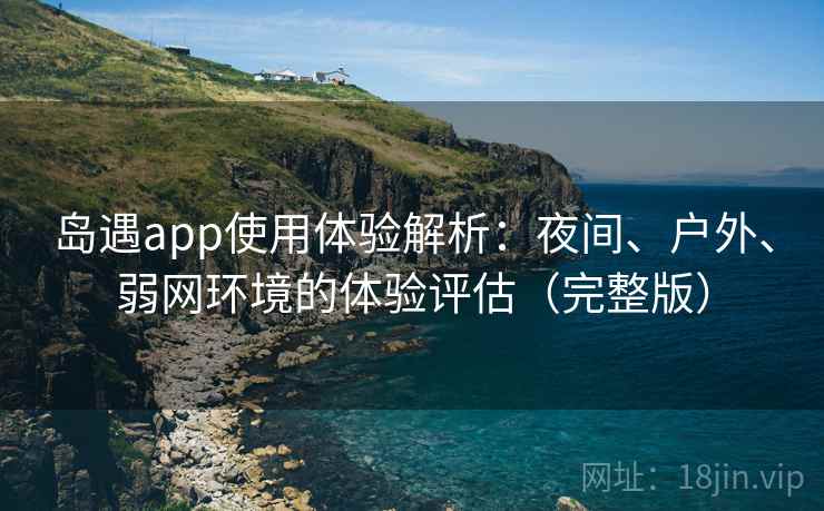 岛遇app使用体验解析：夜间、户外、弱网环境的体验评估（完整版）