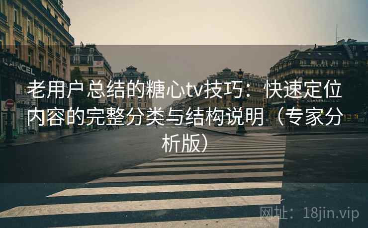 老用户总结的糖心tv技巧：快速定位内容的完整分类与结构说明（专家分析版）