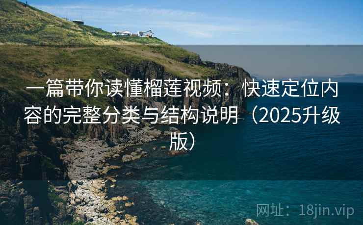 一篇带你读懂榴莲视频：快速定位内容的完整分类与结构说明（2025升级版）