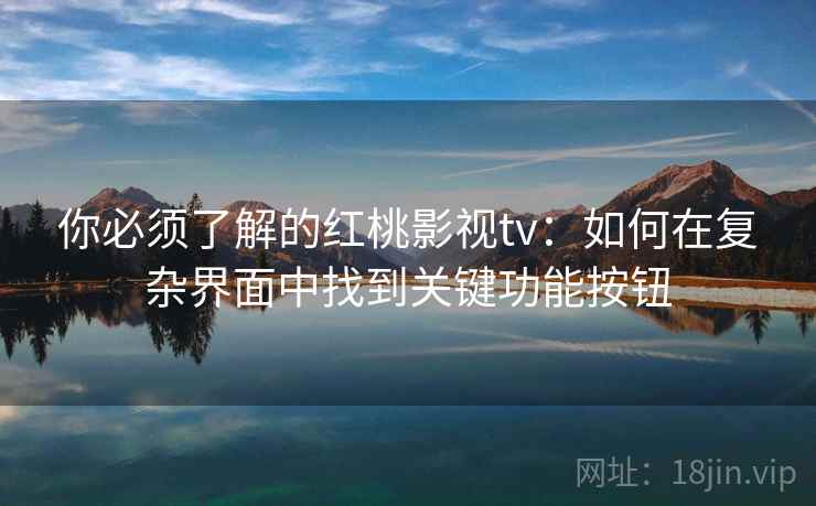 你必须了解的红桃影视tv：如何在复杂界面中找到关键功能按钮