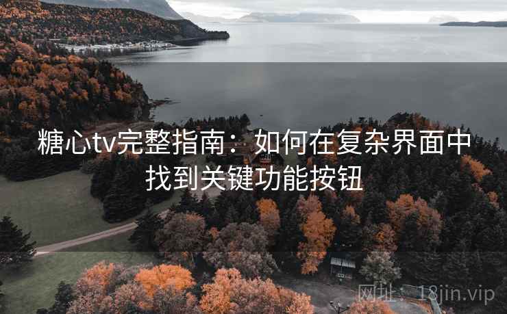 糖心tv完整指南：如何在复杂界面中找到关键功能按钮