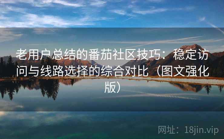 老用户总结的番茄社区技巧:稳定访问与线路选择的综合对比(图文强化版) 老用户总结的番茄社区技巧:稳定访问与线路选择的综合对比(图文强化版)