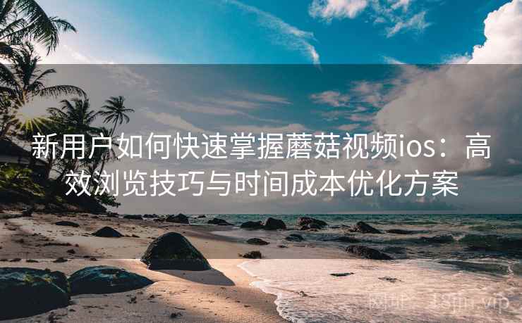 新用户如何快速掌握蘑菇视频ios：高效浏览技巧与时间成本优化方案